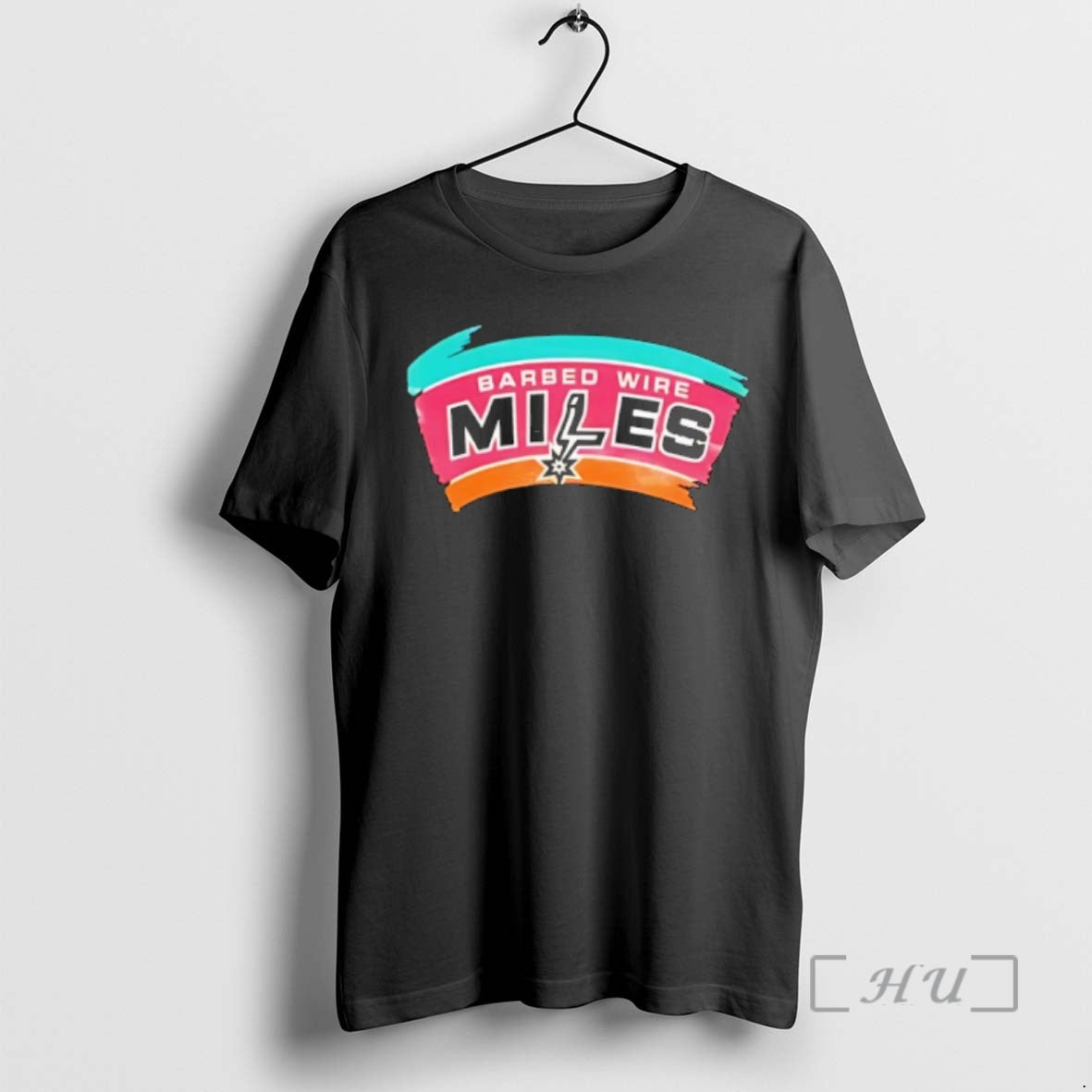 Officials Barbed Wire Miles San Antonio Basketball - Adult & Kids T-Shirts, Sweatshirts & Hoodies apparel design preview 1