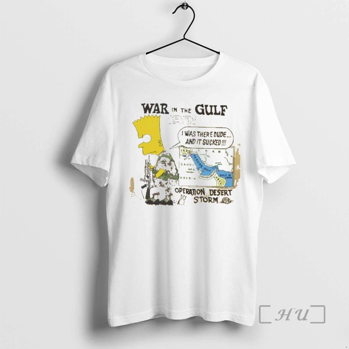 Officials Bart War In The Gulf 1991 Operation Desert - Adult & Kids T-Shirts, Sweatshirts & Hoodies apparel design preview 1