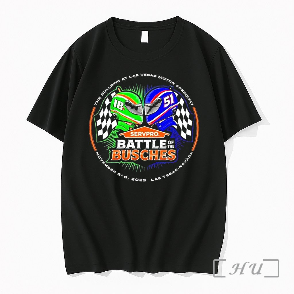 Officials Battle Of The Bushes Kyle Busch Vs Brexton - Adult & Kids T-Shirts, Sweatshirts & Hoodies apparel design preview 1