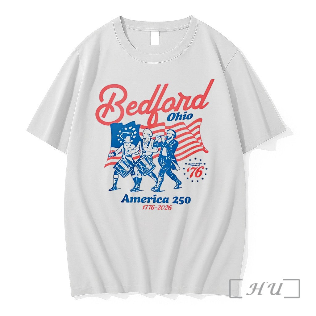 Officials Bedford Ohio America 250 Spirit Of 76 Niche - Adult & Kids T-Shirts, Sweatshirts & Hoodies apparel design preview 1