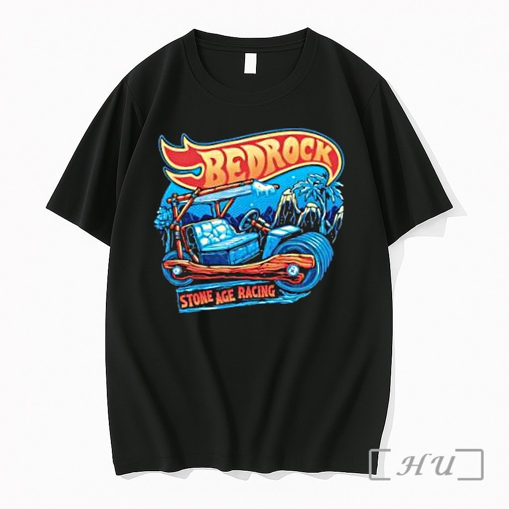 Officials Bedrock Stone Age Racing Car Flintstones - Adult & Kids T-Shirts, Sweatshirts & Hoodies apparel design preview 1