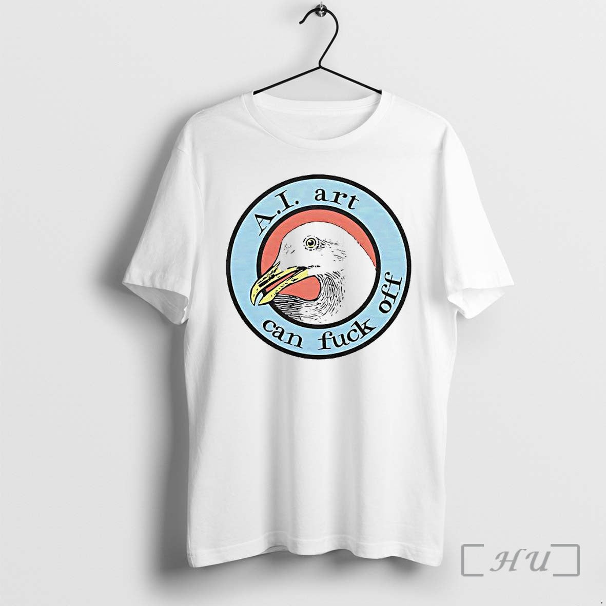 Officials Birds Ai Art Can Fuck Off Premium Sweater - Adult & Kids T-Shirts, Sweatshirts & Hoodies apparel design preview 1