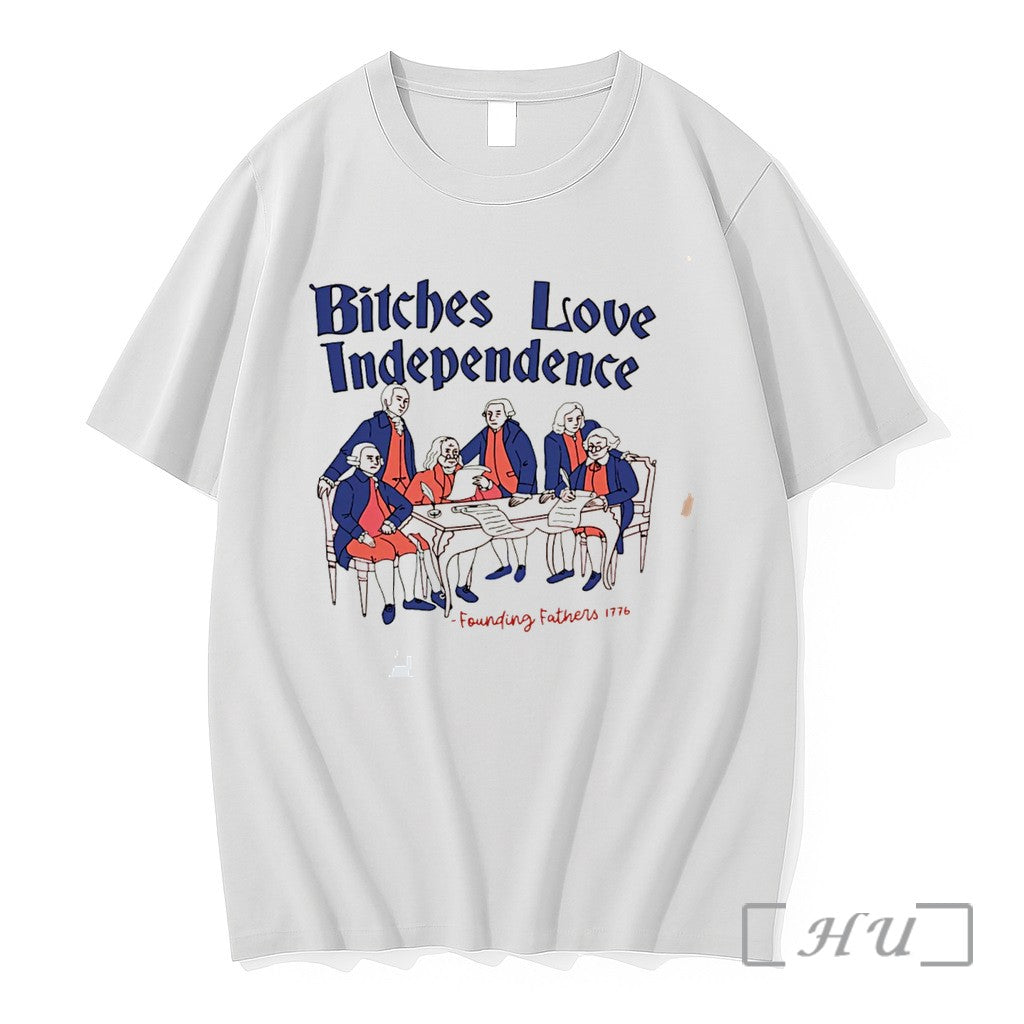 Officials Bitches Love Independence 4th Of July - Adult & Kids T-Shirts, Sweatshirts & Hoodies apparel design preview 1
