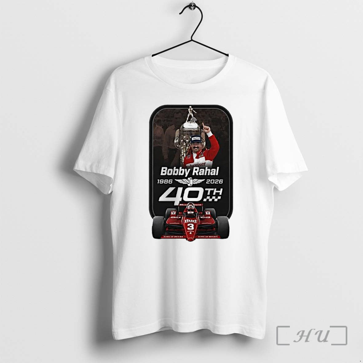 Officials Bobby Rahal 40th Anniversary 1986 2026 - Adult & Kids T-Shirts, Sweatshirts & Hoodies apparel design preview 1