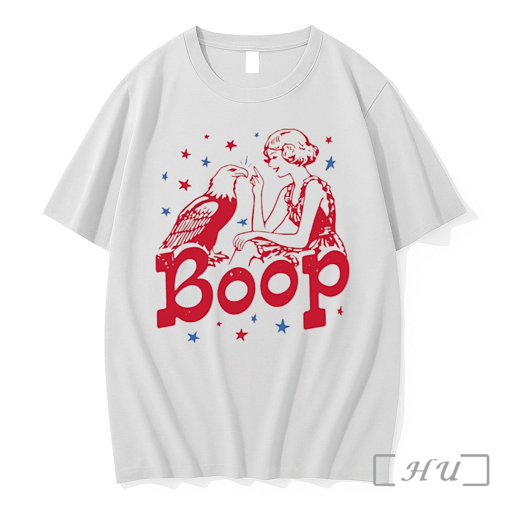 Officials Boop Eagle Girl The 4th Of July Premium - Adult & Kids T-Shirts, Sweatshirts & Hoodies apparel design preview 1