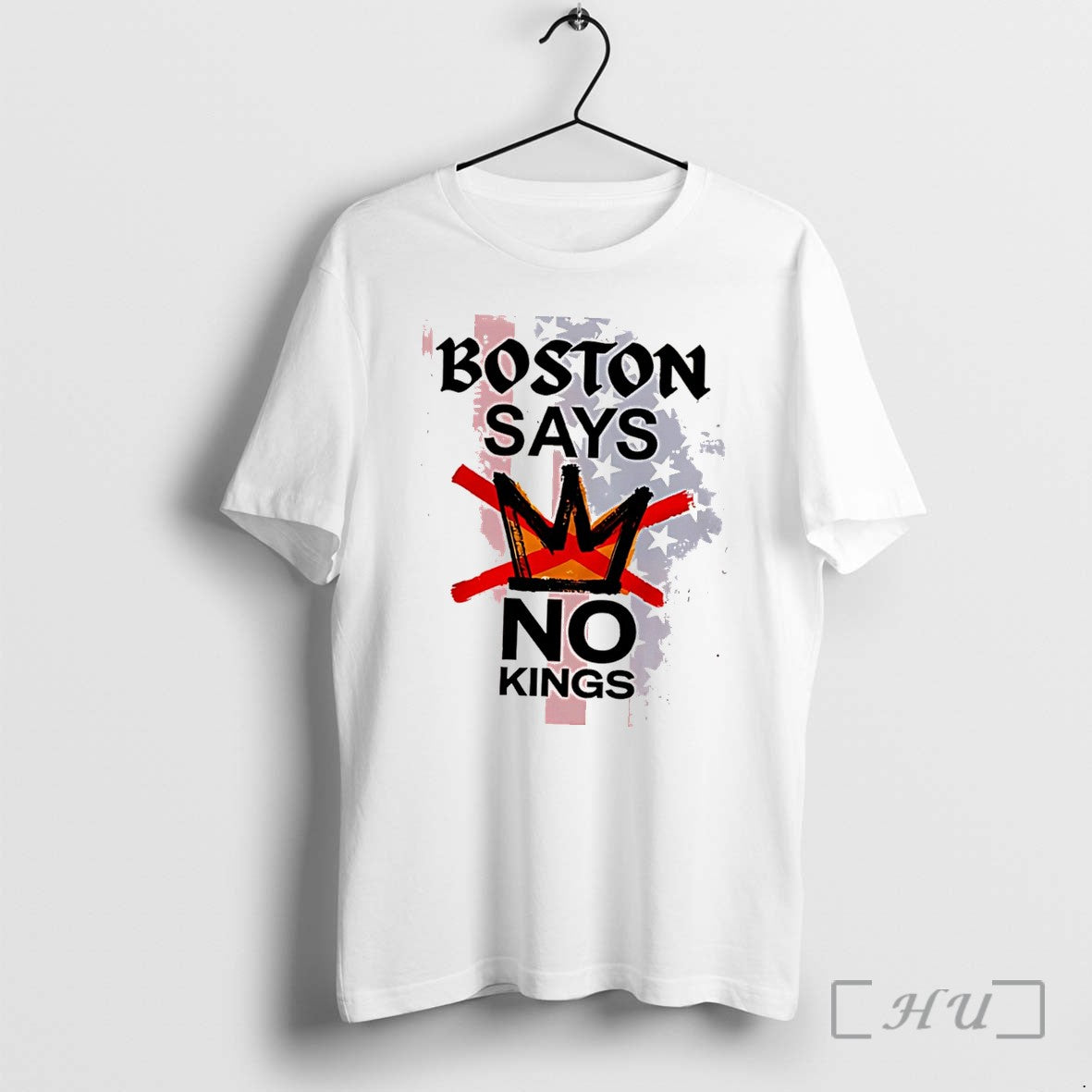 Officials Boston Says No Kings With Crown Graphic - Adult & Kids T-Shirts, Sweatshirts & Hoodies apparel design preview 1