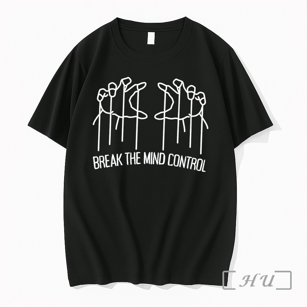 Officials Break The Mind Control Simple Hand Doodle - Adult & Kids T-Shirts, Sweatshirts & Hoodies apparel design preview 1