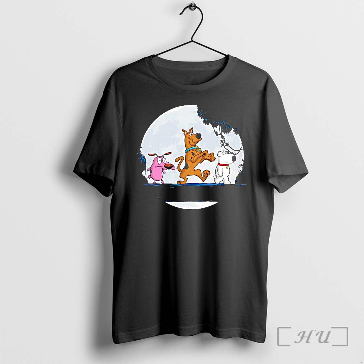 Officials Brian Griffin Scooby Doo And Courage The - Adult & Kids T-Shirts, Sweatshirts & Hoodies apparel design preview 1