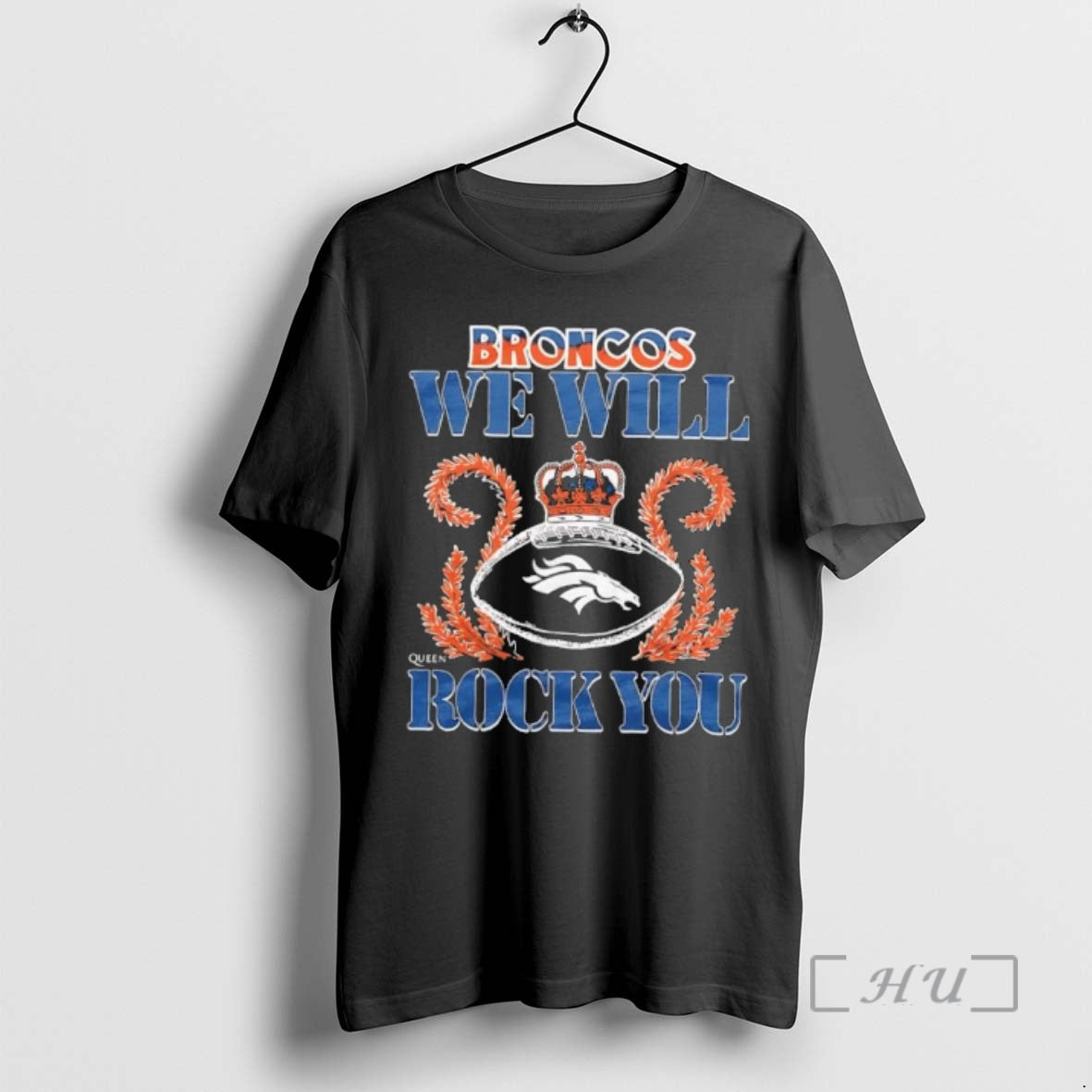 Officials Broncos We Will Rock You Football Crown - Adult & Kids T-Shirts, Sweatshirts & Hoodies apparel design preview 1