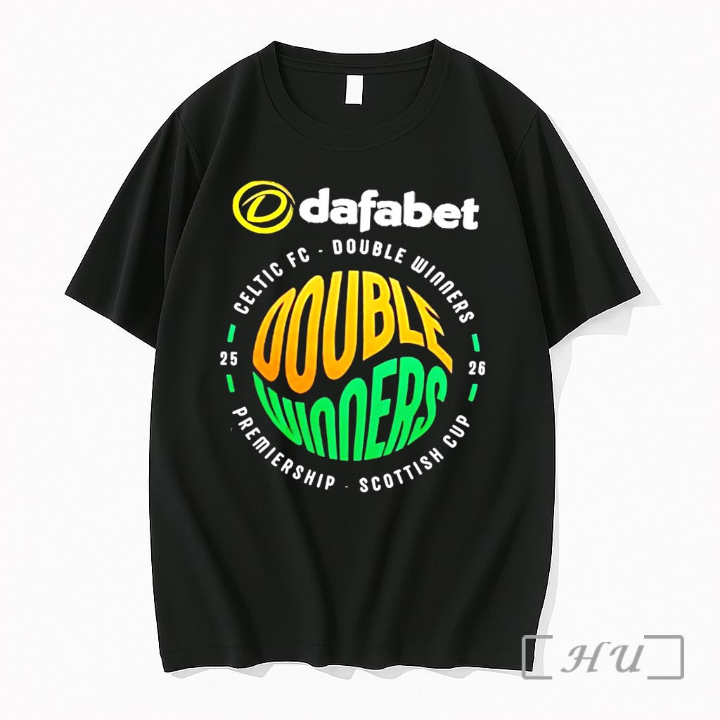 Officials Celtic Fc 2025 26 Double Winners Champions - Adult & Kids T-Shirts, Sweatshirts & Hoodies apparel design preview 1
