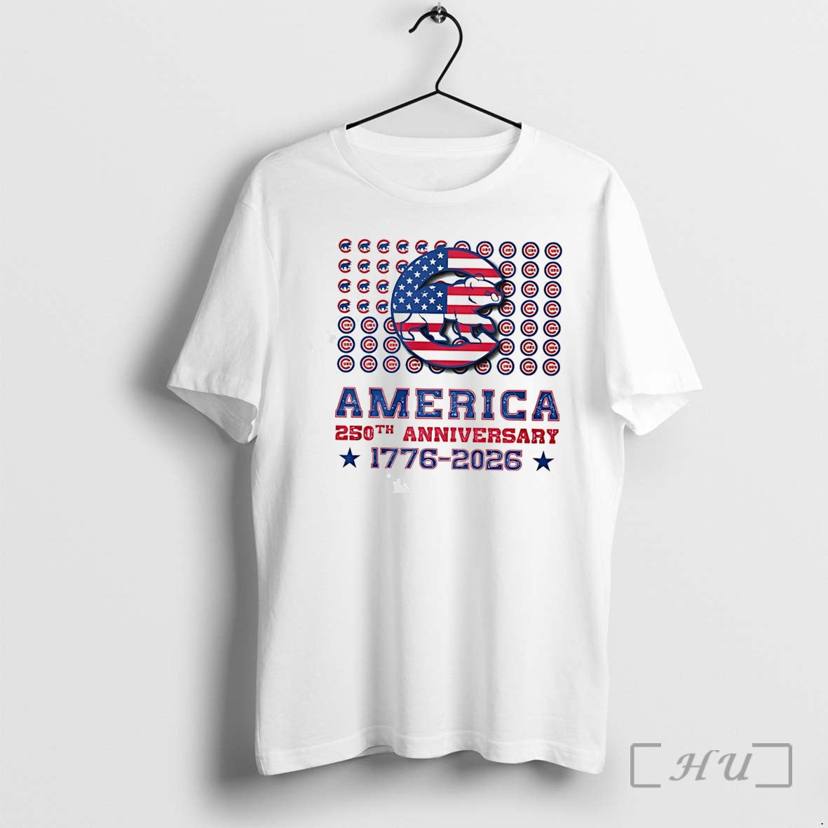Officials Chicago Cubs America 250th Anniversary 1776 - Adult & Kids T-Shirts, Sweatshirts & Hoodies apparel design preview 1