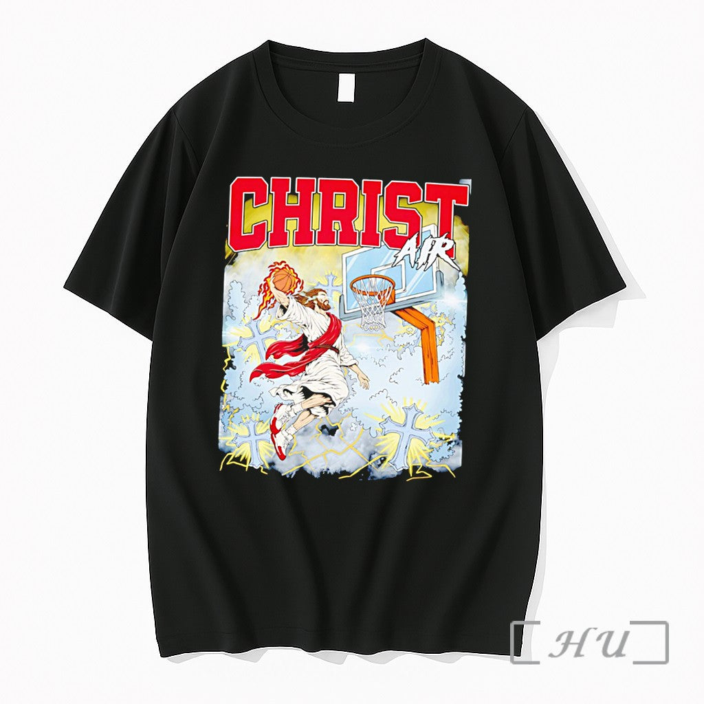Officials Christ Air Jesus Play Basketball Graphic - Adult & Kids T-Shirts, Sweatshirts & Hoodies apparel design preview 1
