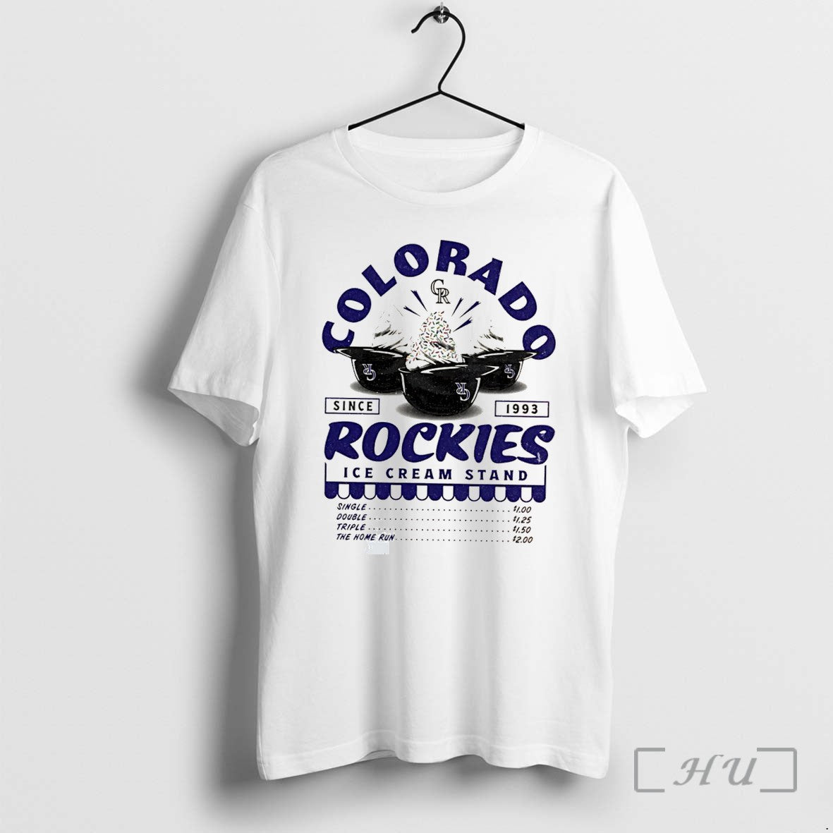 Officials Colorado Rockies Ice Cream Stand - Adult & Kids T-Shirts, Sweatshirts & Hoodies apparel design preview 1