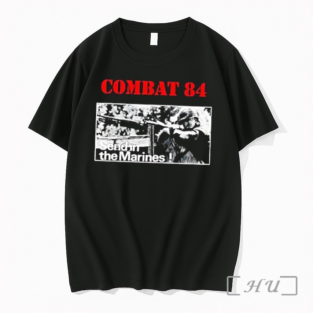 Officials Combat 84 Send In The Marines Soldier - Adult & Kids T-Shirts, Sweatshirts & Hoodies apparel design preview 1