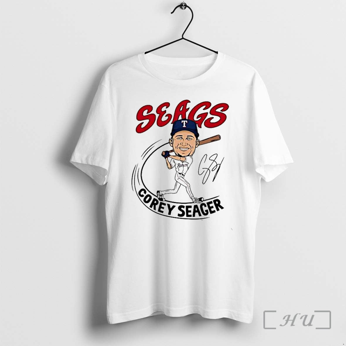Officials Corey Seager Seags Batter Signature Texas - Adult & Kids T-Shirts, Sweatshirts & Hoodies apparel design preview 1