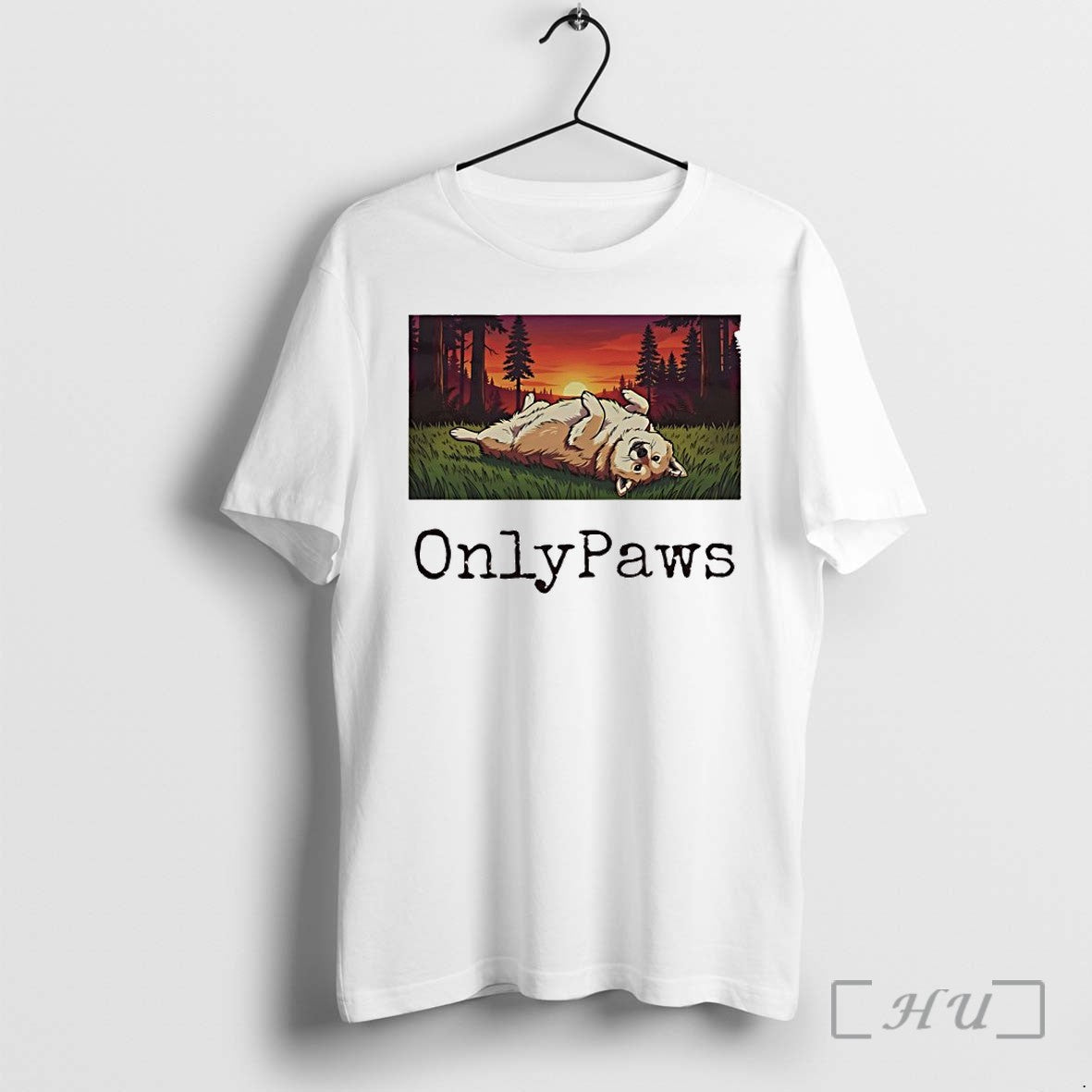 Officials Cory The Corgi Onlypaws Sunset Dog - Adult & Kids T-Shirts, Sweatshirts & Hoodies apparel design preview 1