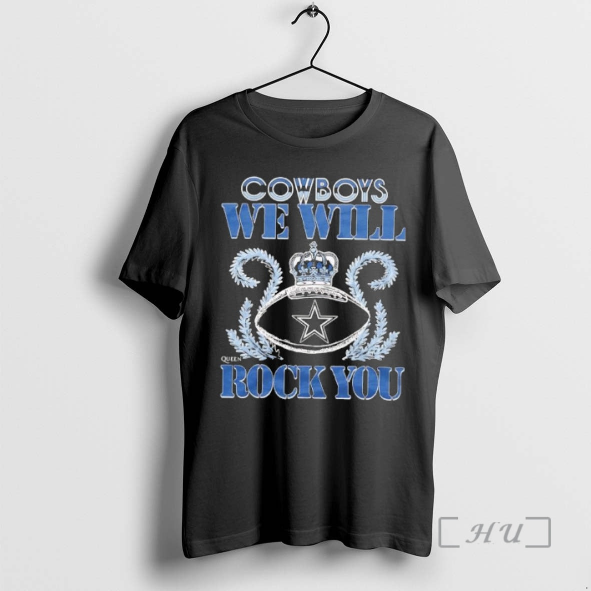 Officials Cowboys We Will Rock You Football Crown - Adult & Kids T-Shirts, Sweatshirts & Hoodies apparel design preview 1