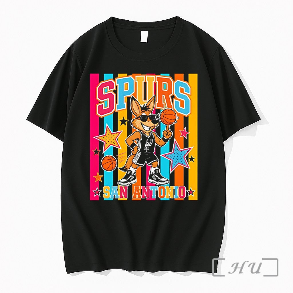 Officials Coyote Wembanyama Spurs Mascot San Antonio - Adult & Kids T-Shirts, Sweatshirts & Hoodies apparel design preview 1