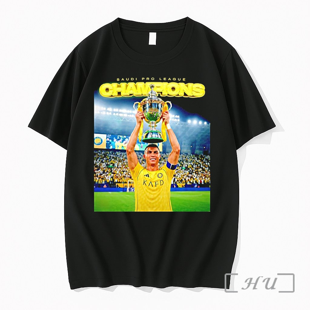 Officials Cristiano Ronaldo Al Nassr 2025 26 Saudi - Adult & Kids T-Shirts, Sweatshirts & Hoodies apparel design preview 1