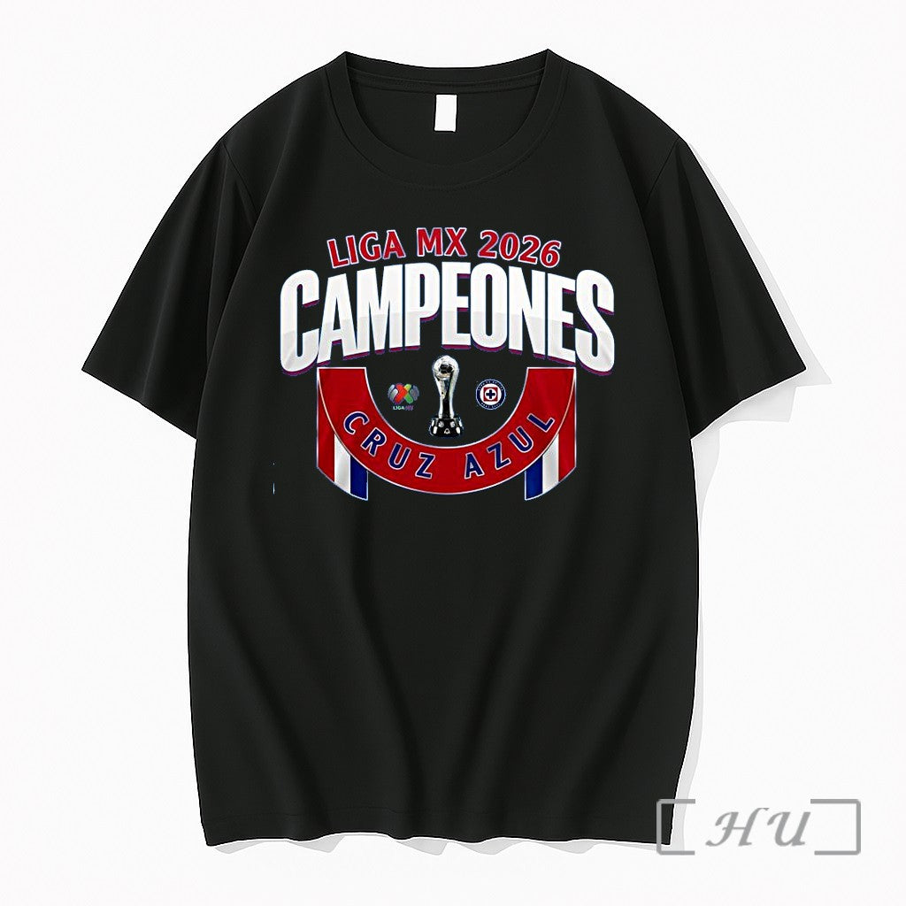 Officials Cruz Azul 2026 Liga Mx Campeones 1 - Adult & Kids T-Shirts, Sweatshirts & Hoodies apparel design preview 1