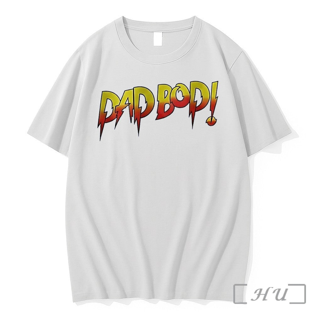 Officials Dad Bod Lightning Bolt White Premium - Adult & Kids T-Shirts, Sweatshirts & Hoodies apparel design preview 1