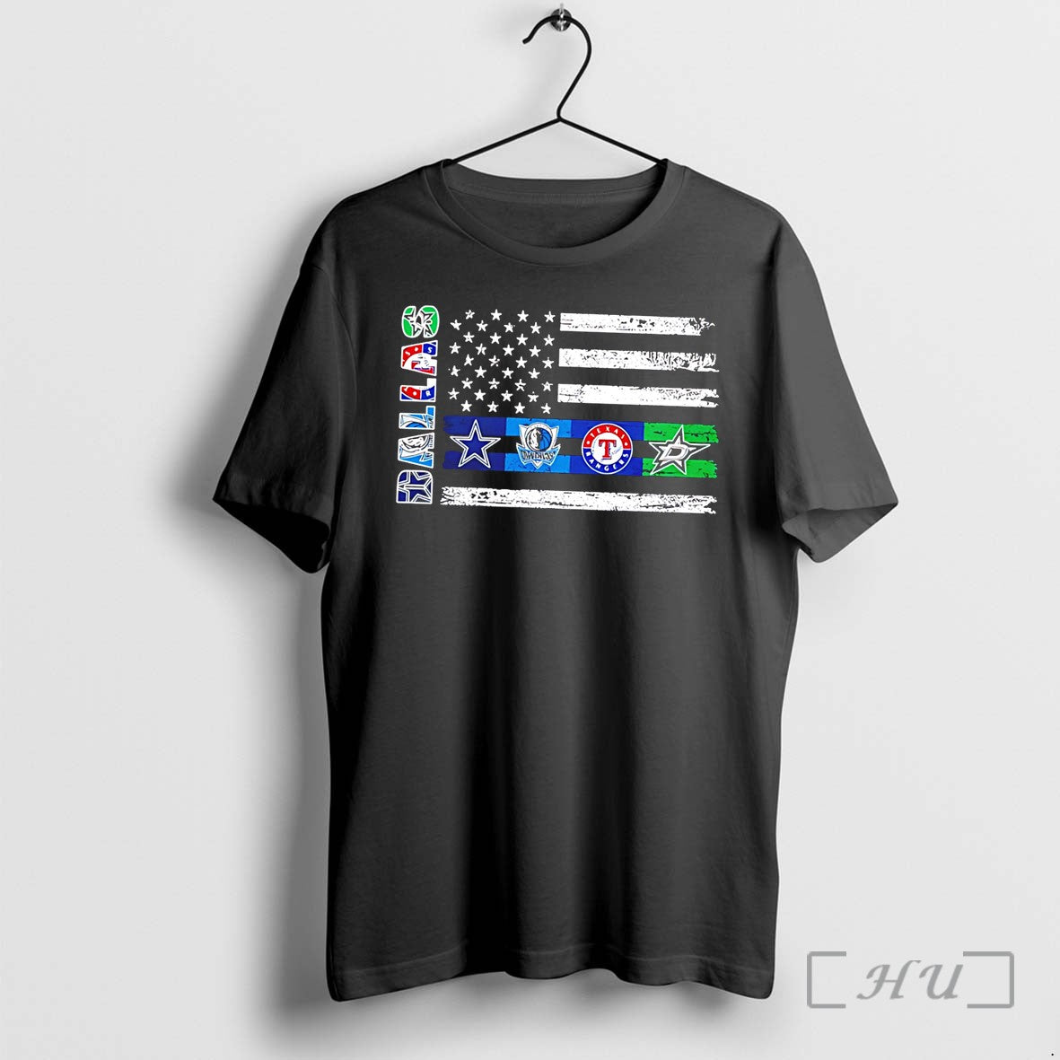 Officials Dallas Sports Teams Logos Flag - Adult & Kids T-Shirts, Sweatshirts & Hoodies apparel design preview 1