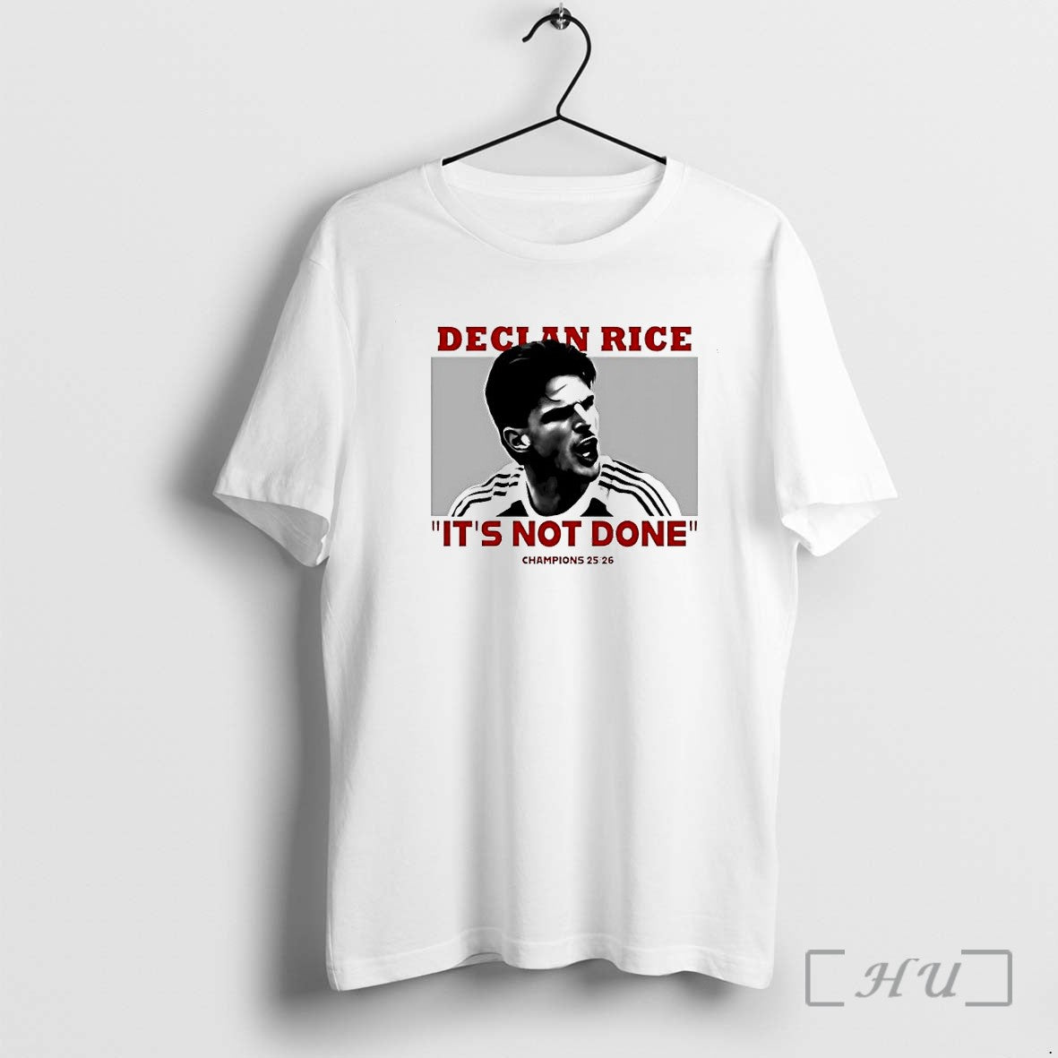Officials Declan Rice Arsenal Fc Its Not Done - Adult & Kids T-Shirts, Sweatshirts & Hoodies apparel design preview 1