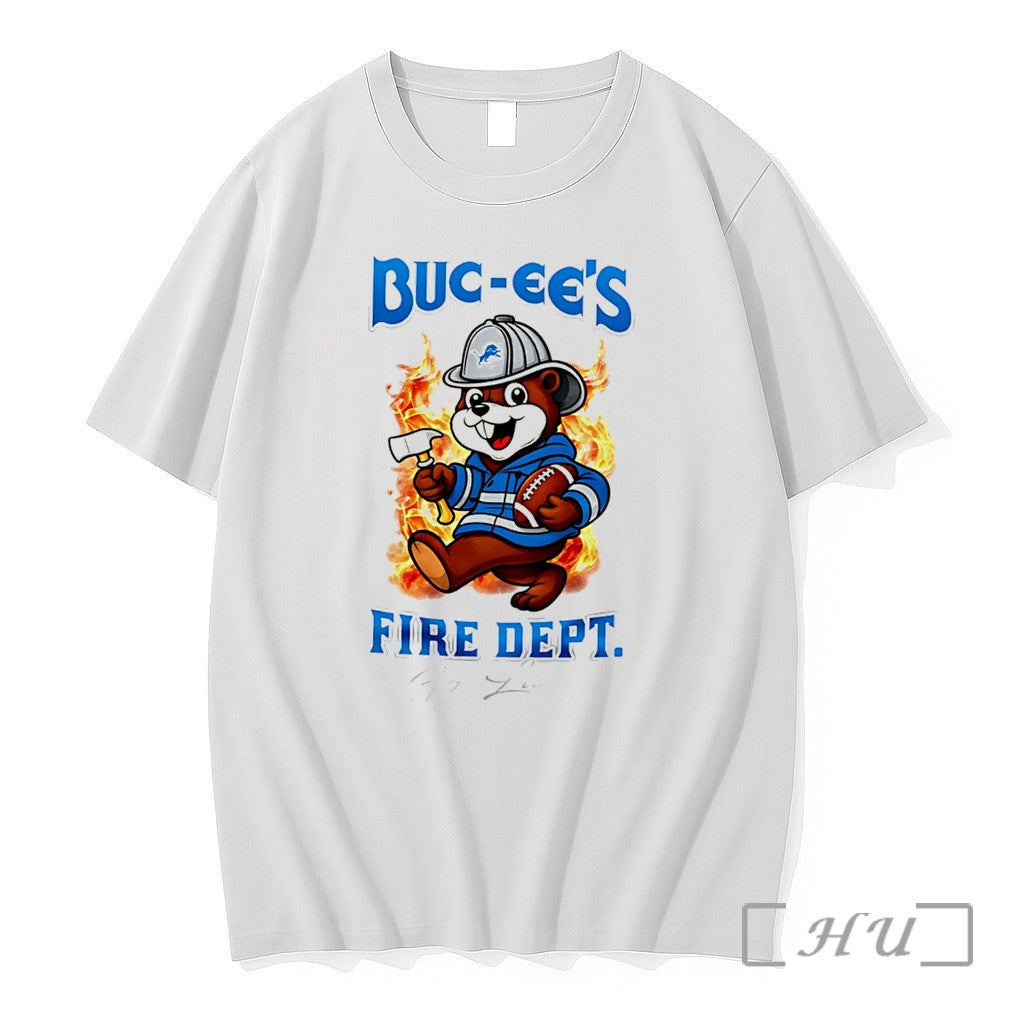 Officials Detroit Lions Buc Ees Fire Dept Go Bears - Adult & Kids T-Shirts, Sweatshirts & Hoodies apparel design preview 1