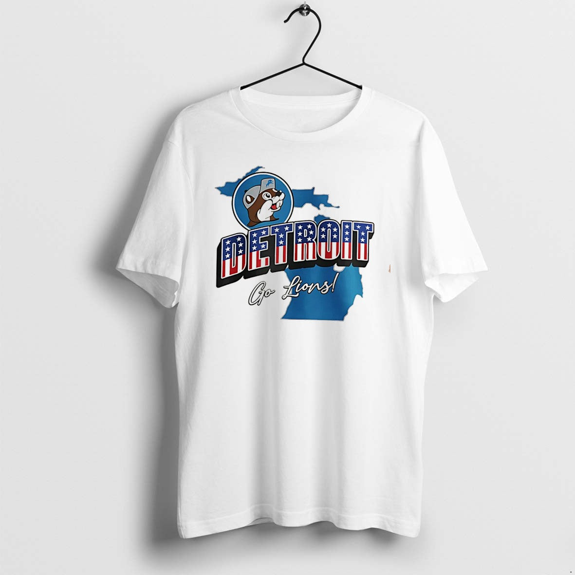 Officials Detroit Lions Buc Ees Go Patriotic Premium - Adult & Kids T-Shirts, Sweatshirts & Hoodies apparel design preview 1