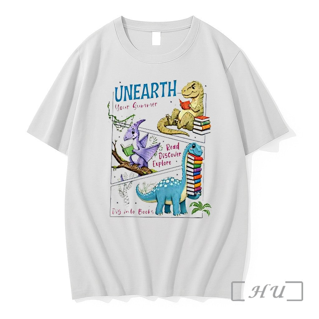 Officials Dinosaur Unearth Your Summer Premium - Adult & Kids T-Shirts, Sweatshirts & Hoodies apparel design preview 1