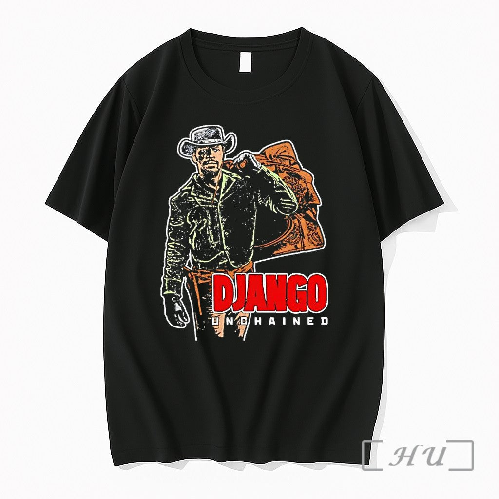 Officials Django Unchained Cowboy Distressed Graphic - Adult & Kids T-Shirts, Sweatshirts & Hoodies apparel design preview 1