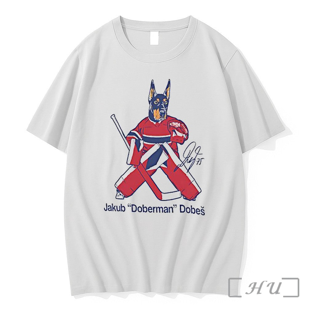 Officials Doberman Jakub Dobes Montreal Canadiens - Adult & Kids T-Shirts, Sweatshirts & Hoodies apparel design preview 1