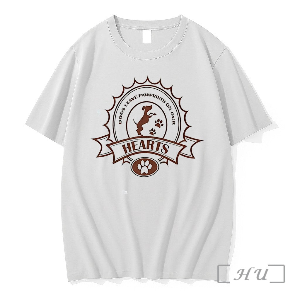 Officials Dogs Leave Pawprints On Out Hearts Simple - Adult & Kids T-Shirts, Sweatshirts & Hoodies apparel design preview 1