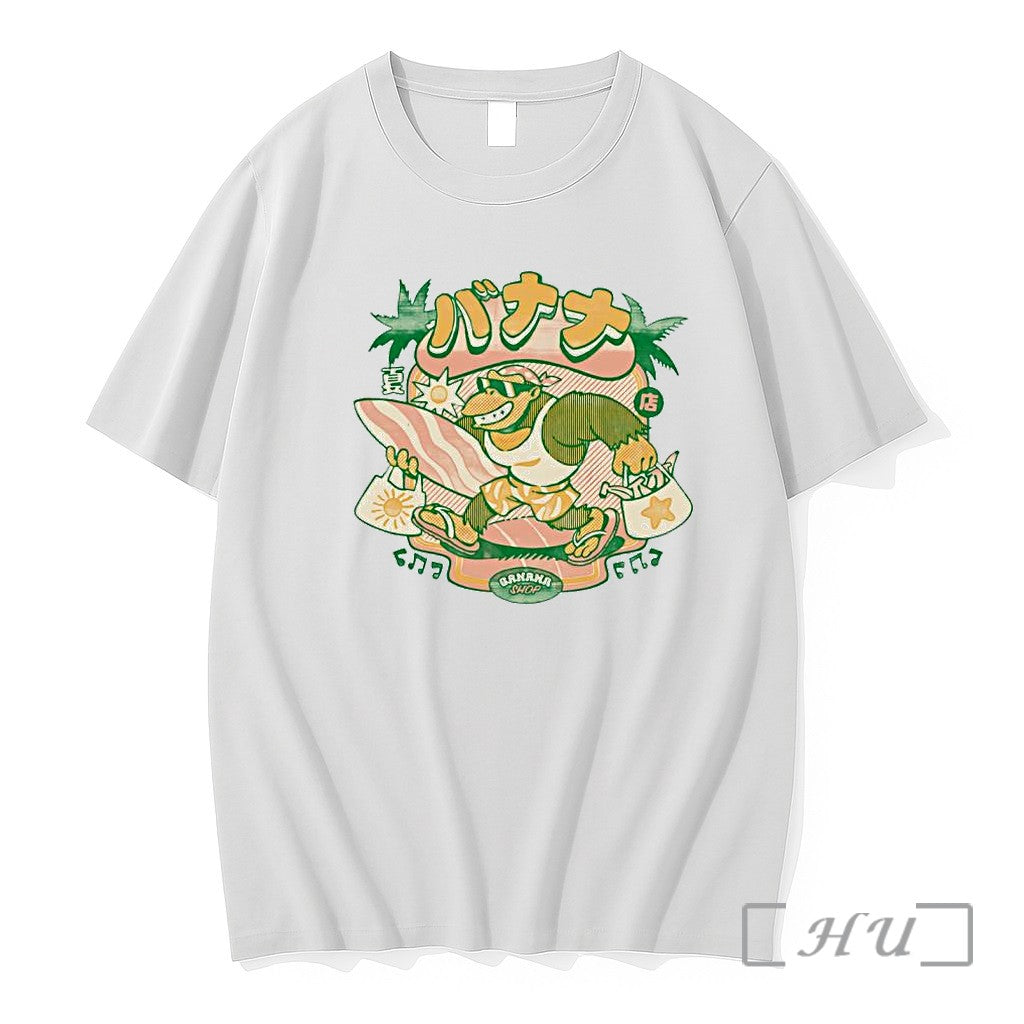 Officials Donkey Kong With Surfboard Shopping Bags - Adult & Kids T-Shirts, Sweatshirts & Hoodies apparel design preview 1