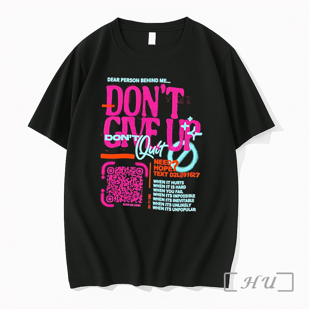 Officials Dont Give Up Quit Need Hope Text - Adult & Kids T-Shirts, Sweatshirts & Hoodies apparel design preview 1