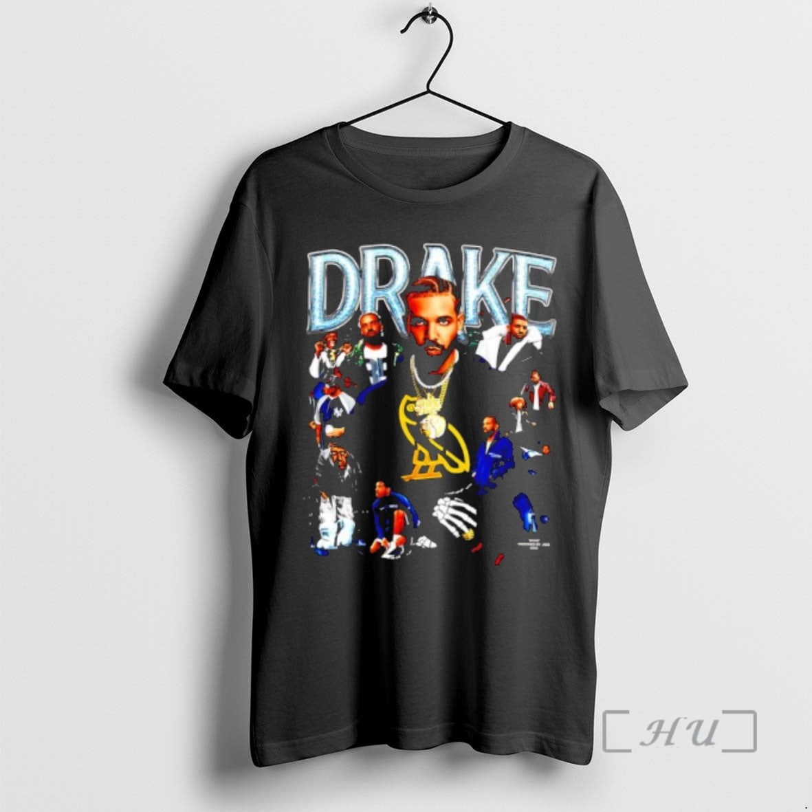 Officials Drake Ovo Owl Skeleton Hand Collage Music - Adult & Kids T-Shirts, Sweatshirts & Hoodies apparel design preview 1