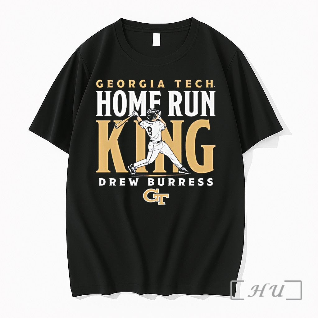 Officials Drew Burress Georgia Tech Baseball Home Run - Adult & Kids T-Shirts, Sweatshirts & Hoodies apparel design preview 1
