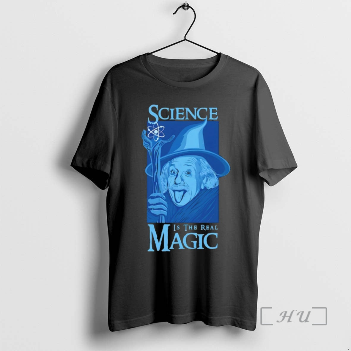 Officials Einstein As Gandalf Science Is The Real - Adult & Kids T-Shirts, Sweatshirts & Hoodies apparel design preview 1