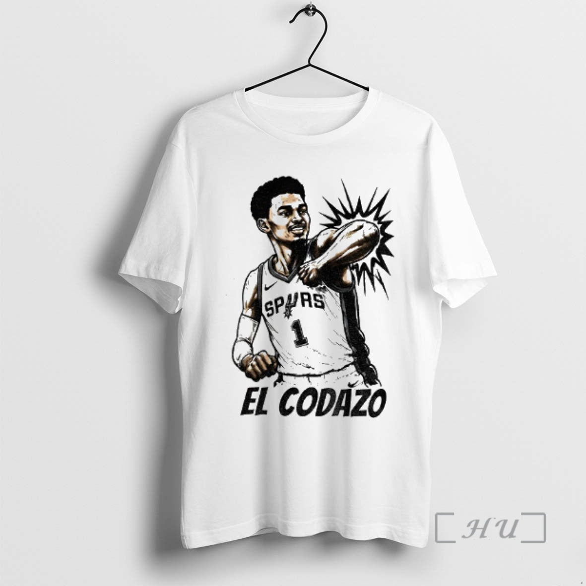 Officials El Codazo Victor Wembanyama San Antonio - Adult & Kids T-Shirts, Sweatshirts & Hoodies apparel design preview 1