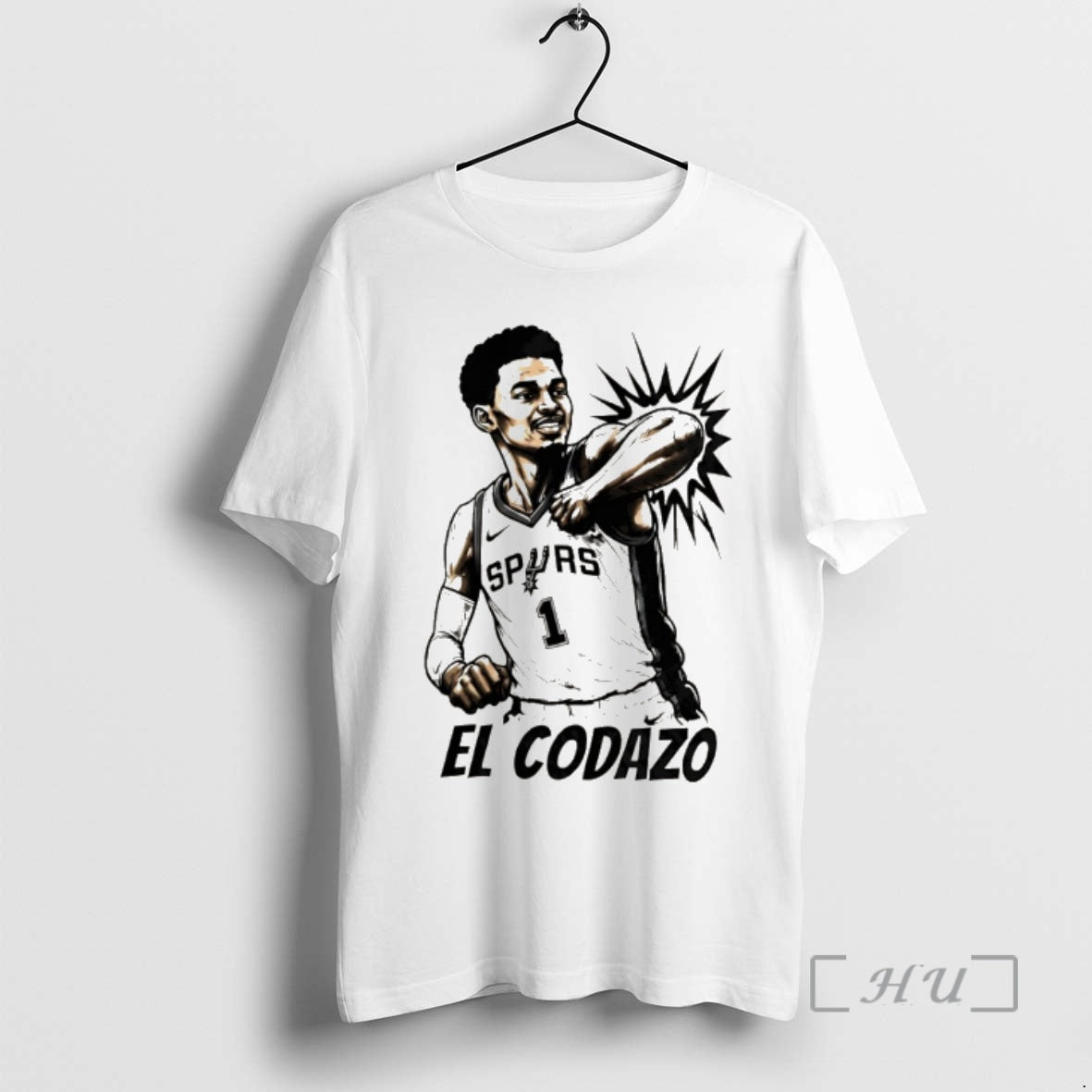 Officials El Codazo Victor Wembanyama Elbowing San - Adult & Kids T-Shirts, Sweatshirts & Hoodies apparel design preview 1