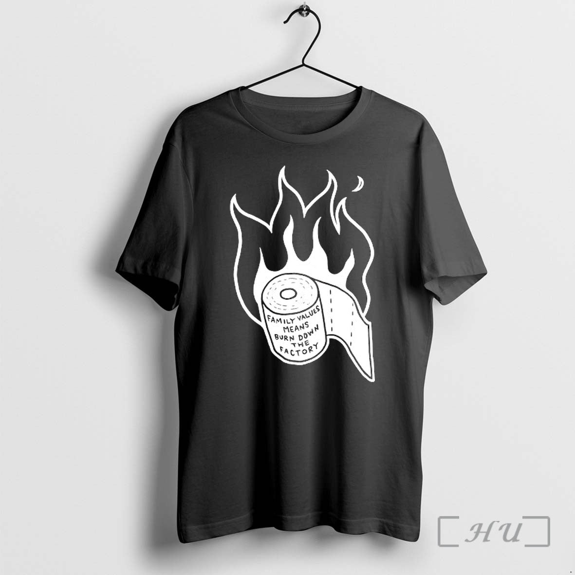 Officials Family Values Means Burn Down Factory Fire - Adult & Kids T-Shirts, Sweatshirts & Hoodies apparel design preview 1