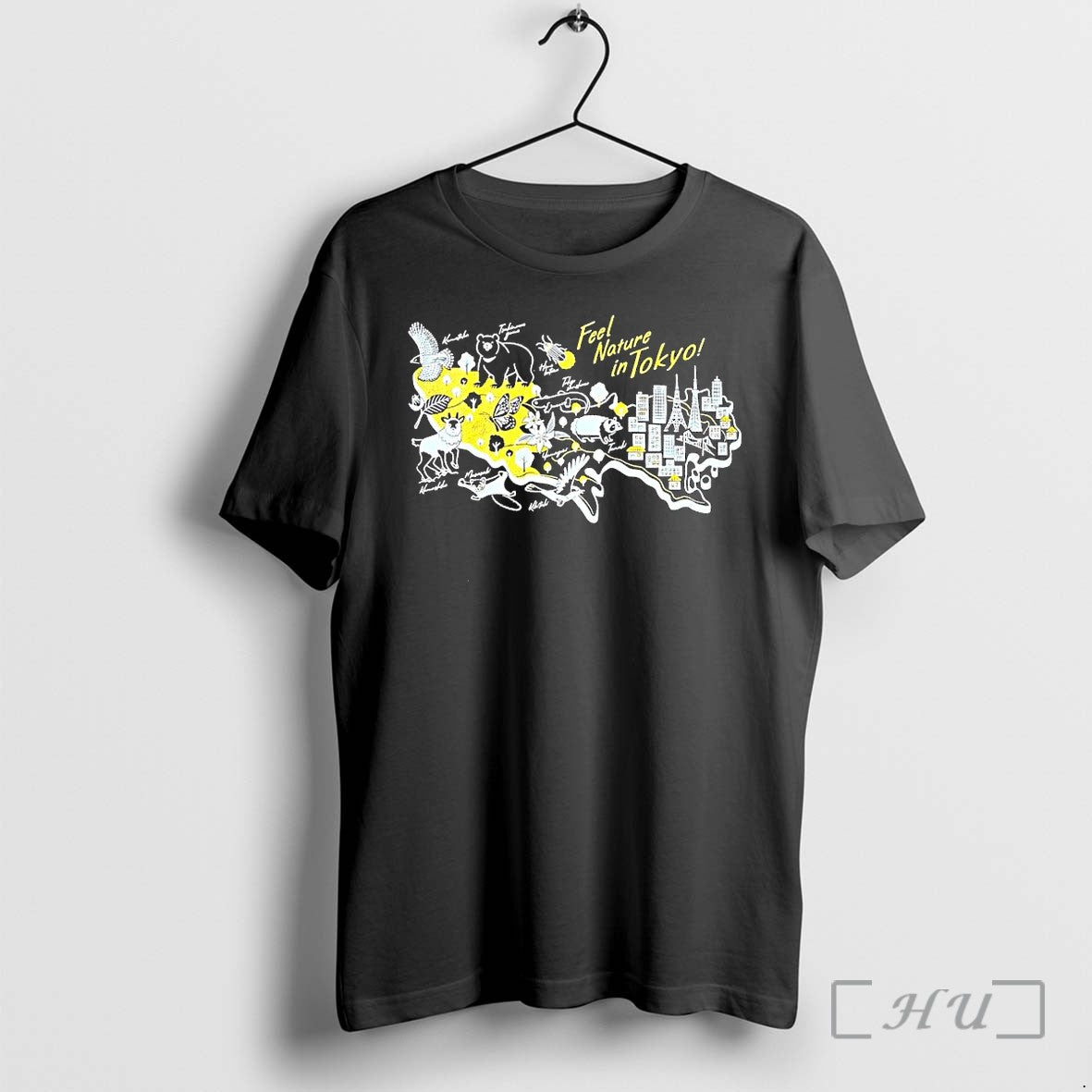 Officials Feel Nature In Tokyo Map Animal Premium - Adult & Kids T-Shirts, Sweatshirts & Hoodies apparel design preview 1