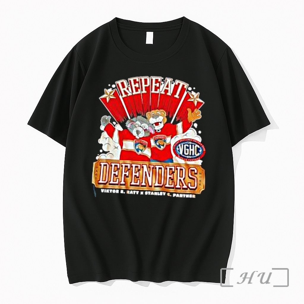 Officials Florida Panthers Hockey Repeat Defenders - Adult & Kids T-Shirts, Sweatshirts & Hoodies apparel design preview 1