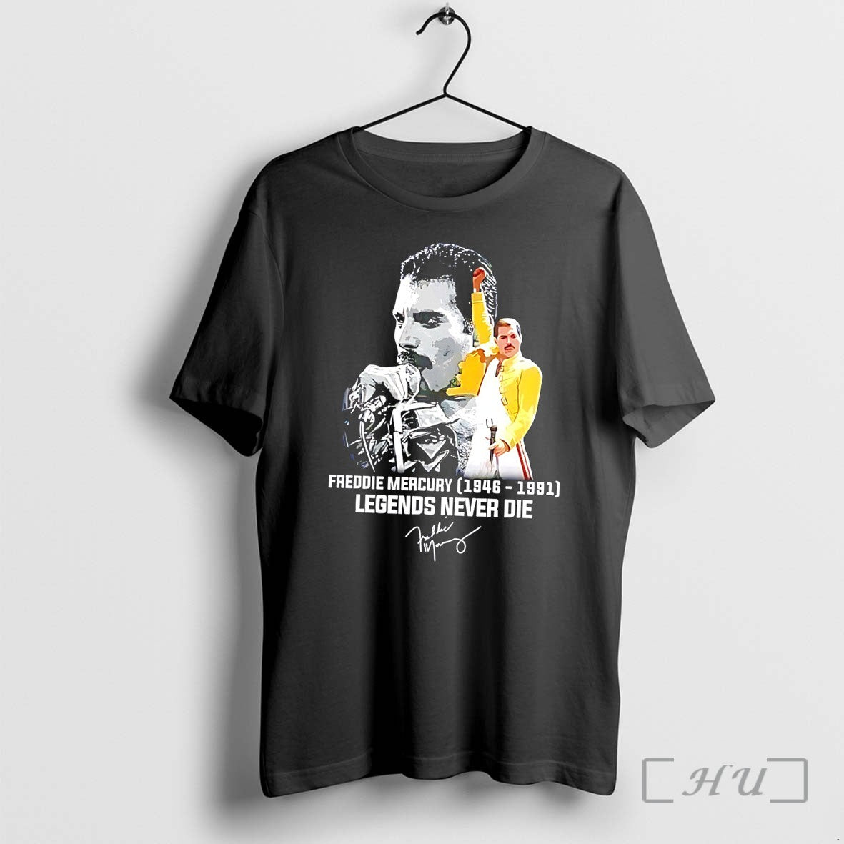 Officials Freddie Mercury 1946 1991 Legends Never Die - Adult & Kids T-Shirts, Sweatshirts & Hoodies apparel design preview 1