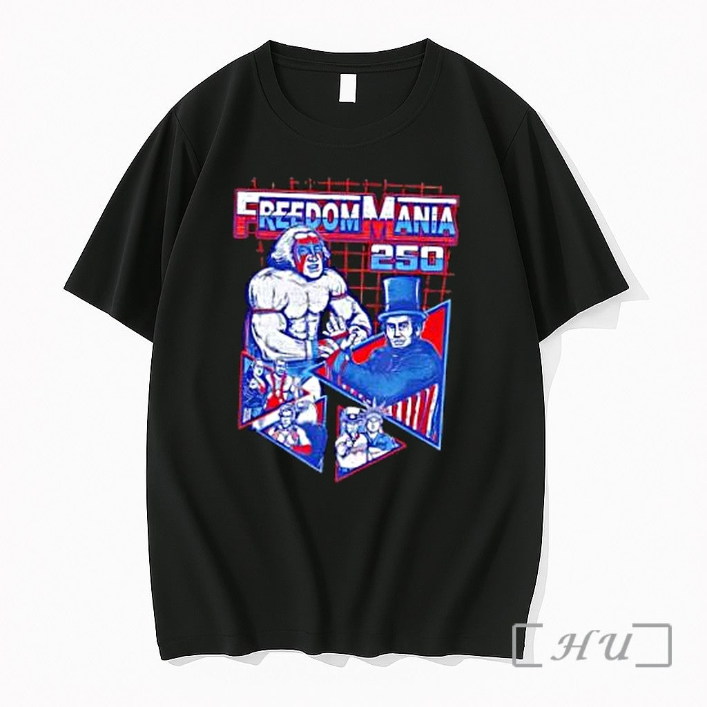 Officials Freedom Mania 250 Ultimate Warrior Abraham - Adult & Kids T-Shirts, Sweatshirts & Hoodies apparel design preview 1
