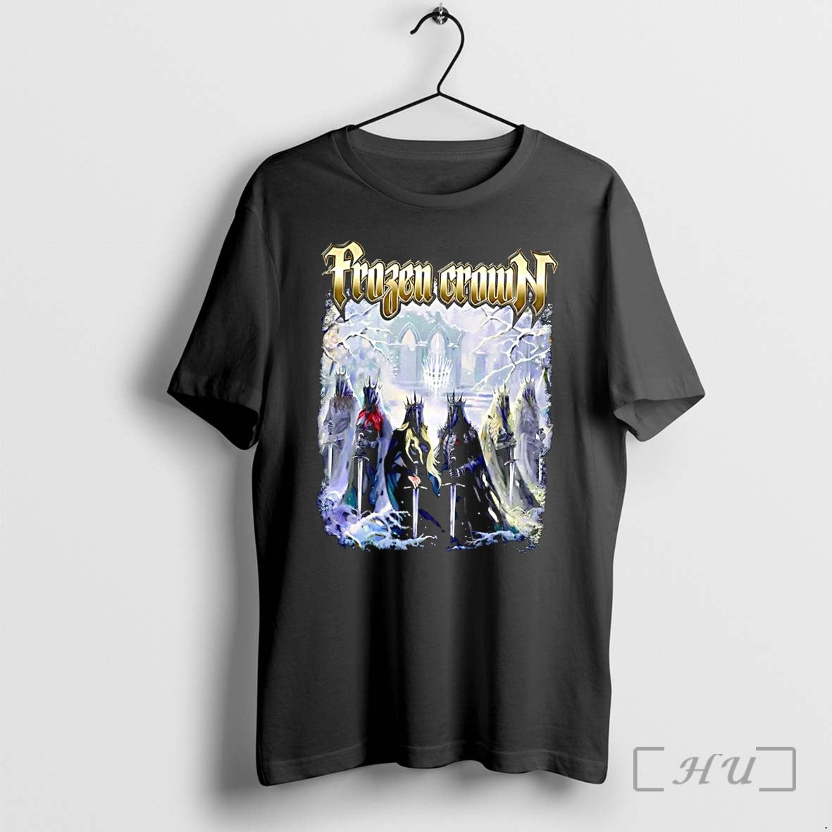 Officials Frozen Crown Dark Fantasy Rulers Black - Adult & Kids T-Shirts, Sweatshirts & Hoodies apparel design preview 1