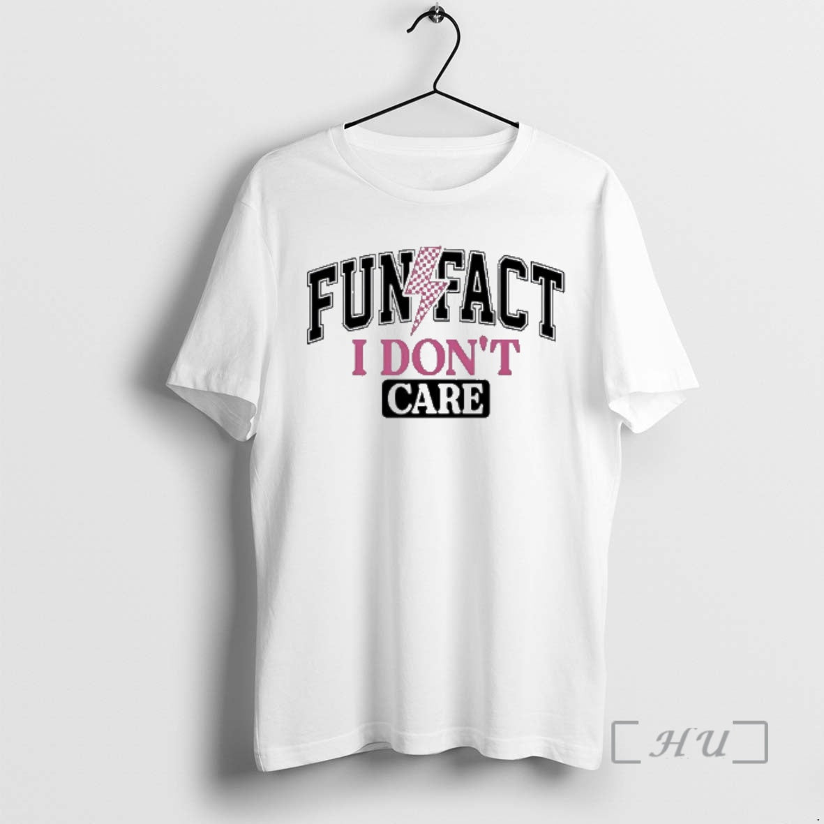 Officials Fun Fact I Dont Care Pink Lightning - Adult & Kids T-Shirts, Sweatshirts & Hoodies apparel design preview 1