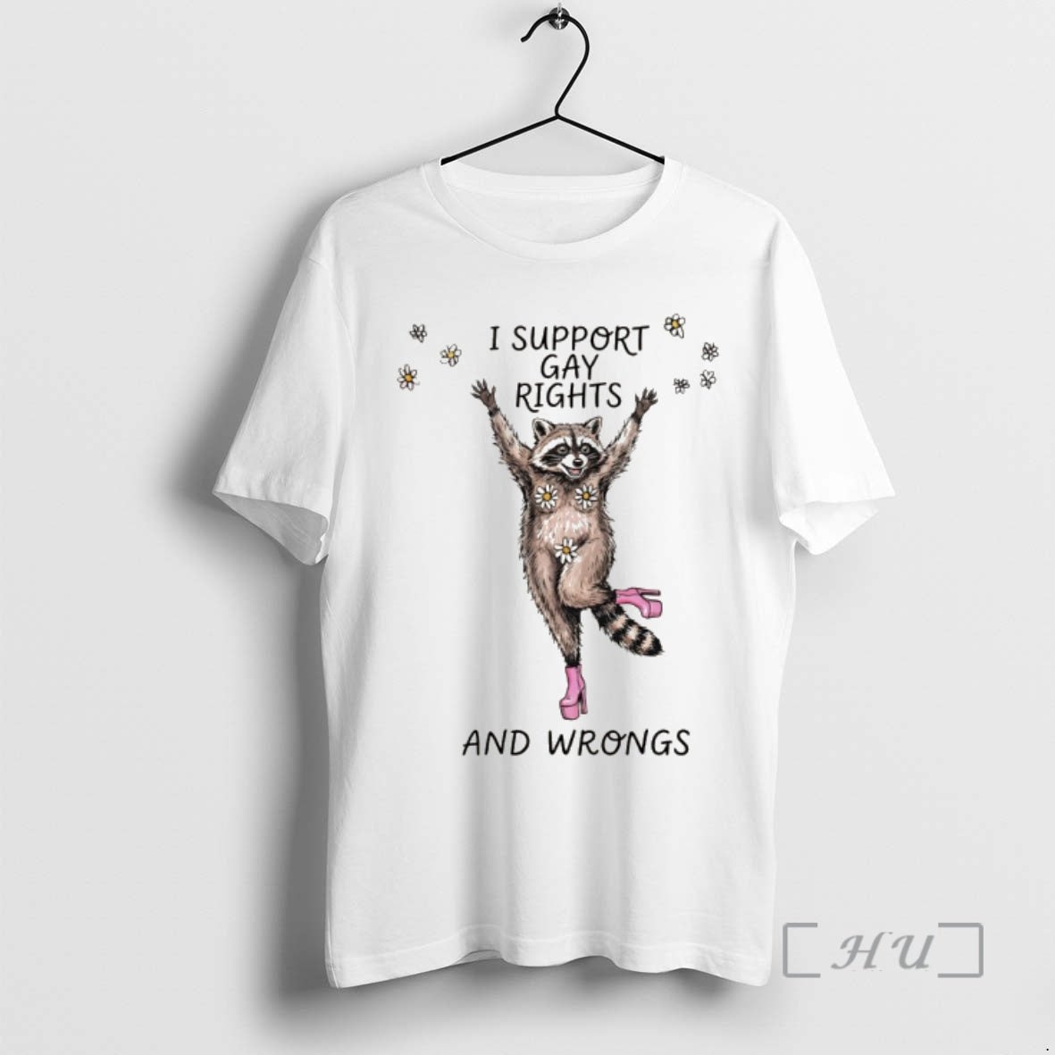 Officials Funny Raccoon I Support Gay Rights And - Adult & Kids T-Shirts, Sweatshirts & Hoodies apparel design preview 1