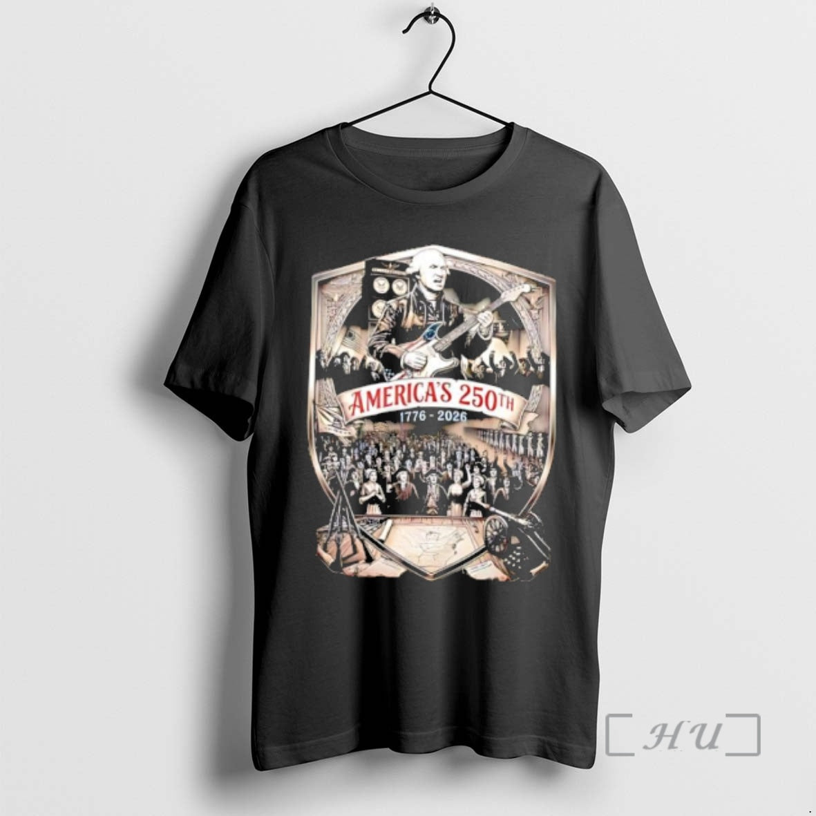 Officials George Washington Americas 250th 1776 2026 - Adult & Kids T-Shirts, Sweatshirts & Hoodies apparel design preview 1