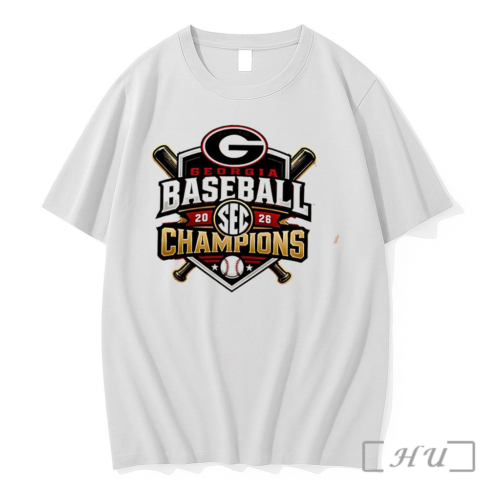 Officials Georgia Bulldogs Baseball 2026 Sec - Adult & Kids T-Shirts, Sweatshirts & Hoodies apparel design preview 1